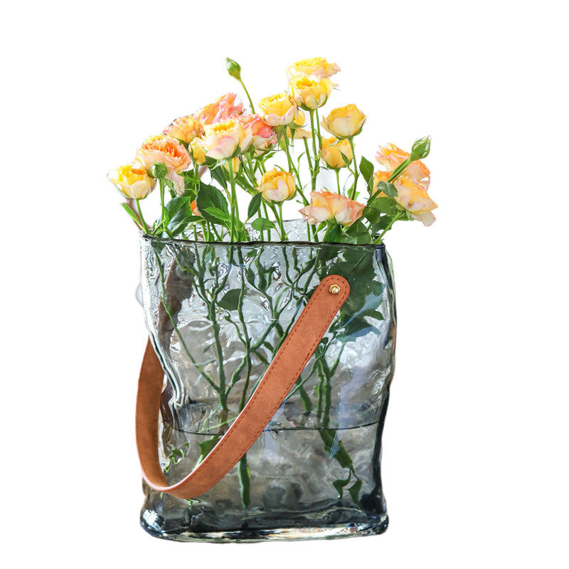 Luxury Handbag Glass Vase