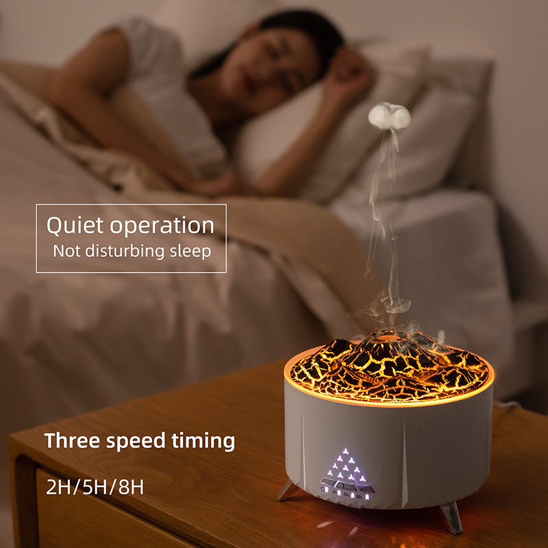 Flame Aroma Diffuser+ Air Humidifier With Bluetooth Speaker