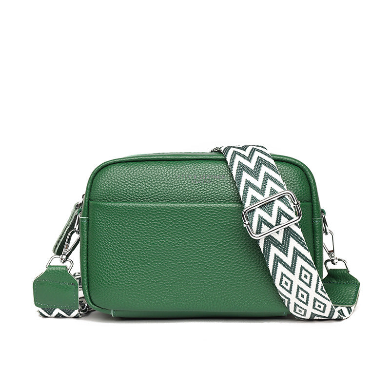 Chic Crossbody Bag With Rhombus Embroidered