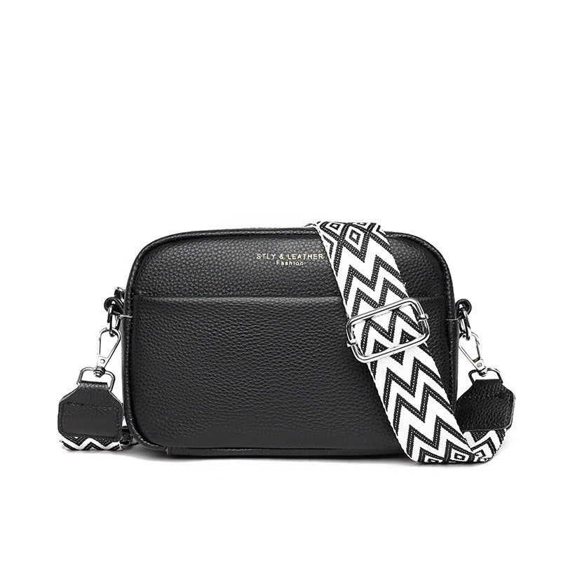 Chic Crossbody Bag With Rhombus Embroidered