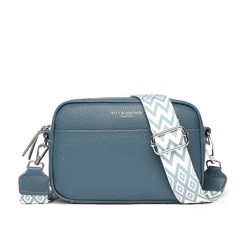 Chic Crossbody Bag With Rhombus Embroidered