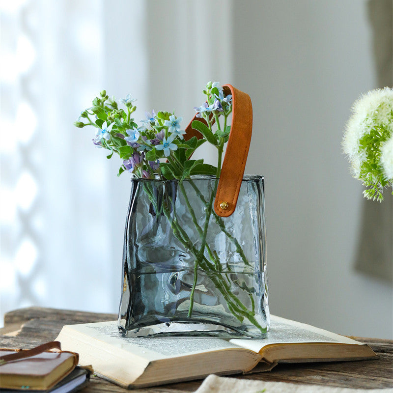 Luxury Handbag Glass Vase